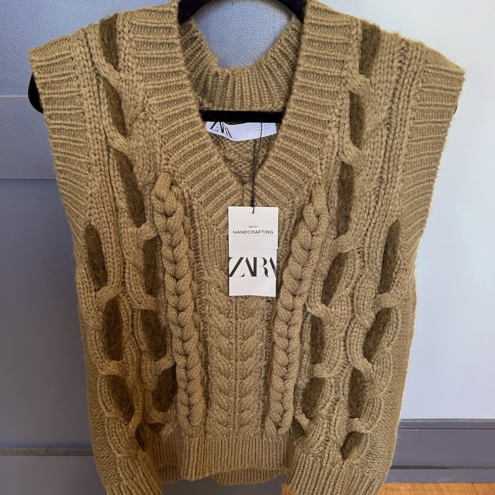 Zara sleeveless sweater